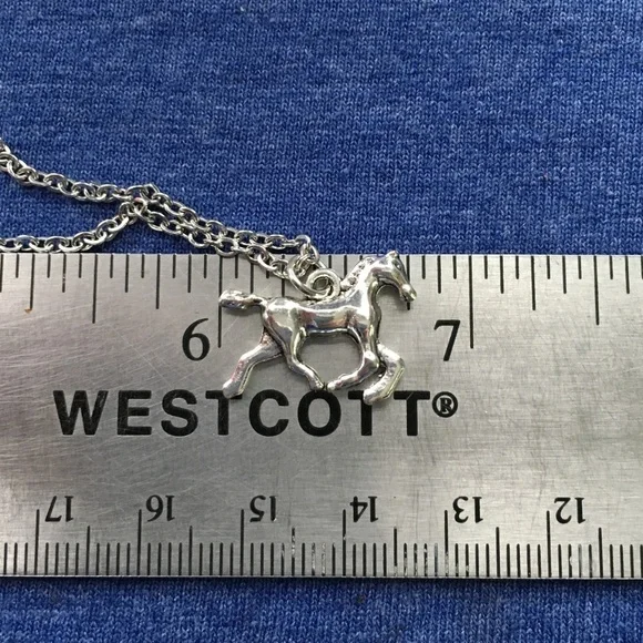 🐴 Horse Pony Necklace Tibetan Silver charm Stainless Steel chain 🐎 4for$20 - Picture 5 of 7